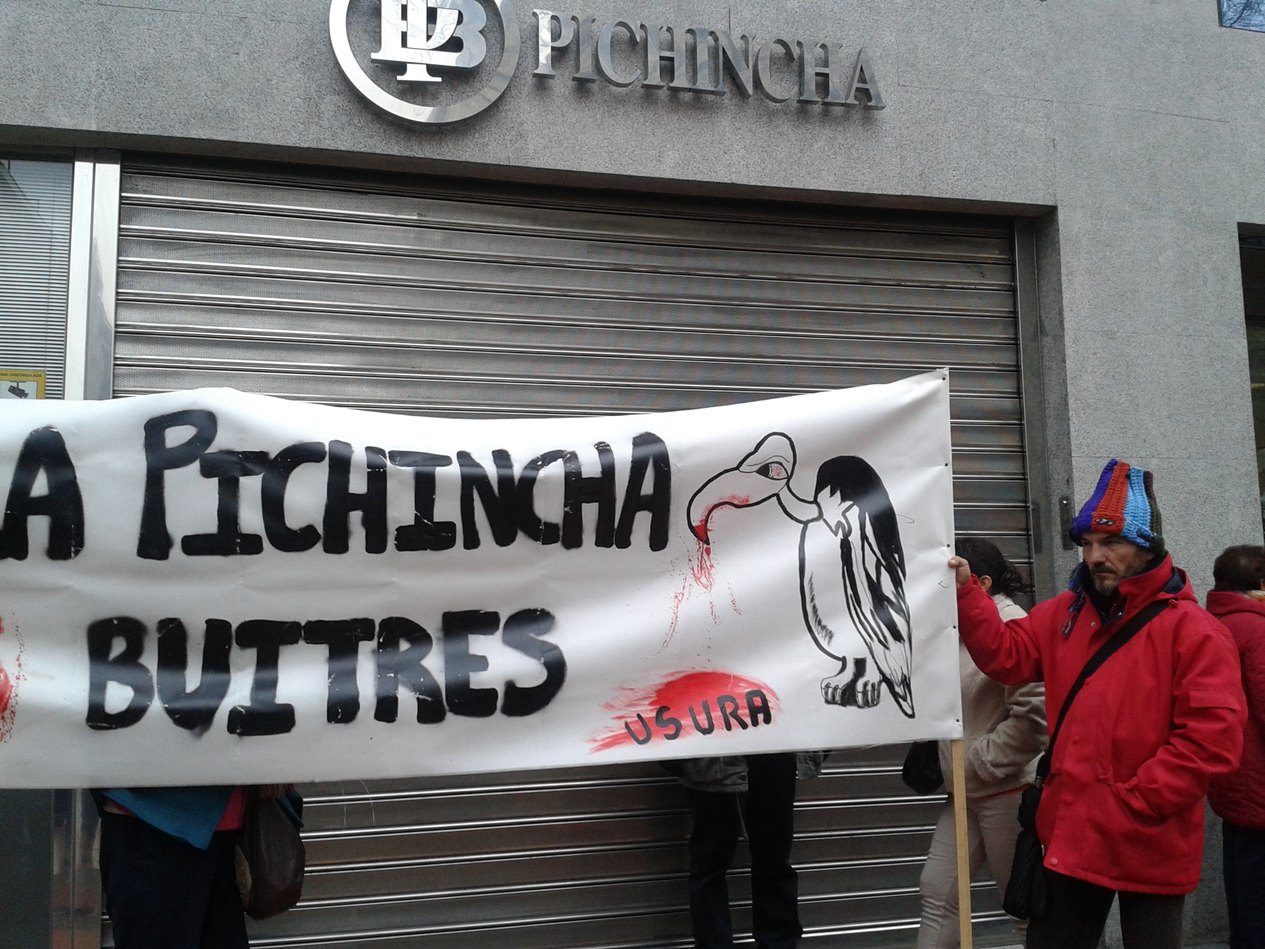 menta Caballo Detector Manifiesto contra el Banco Pichincha | Campamento Amigo 15M